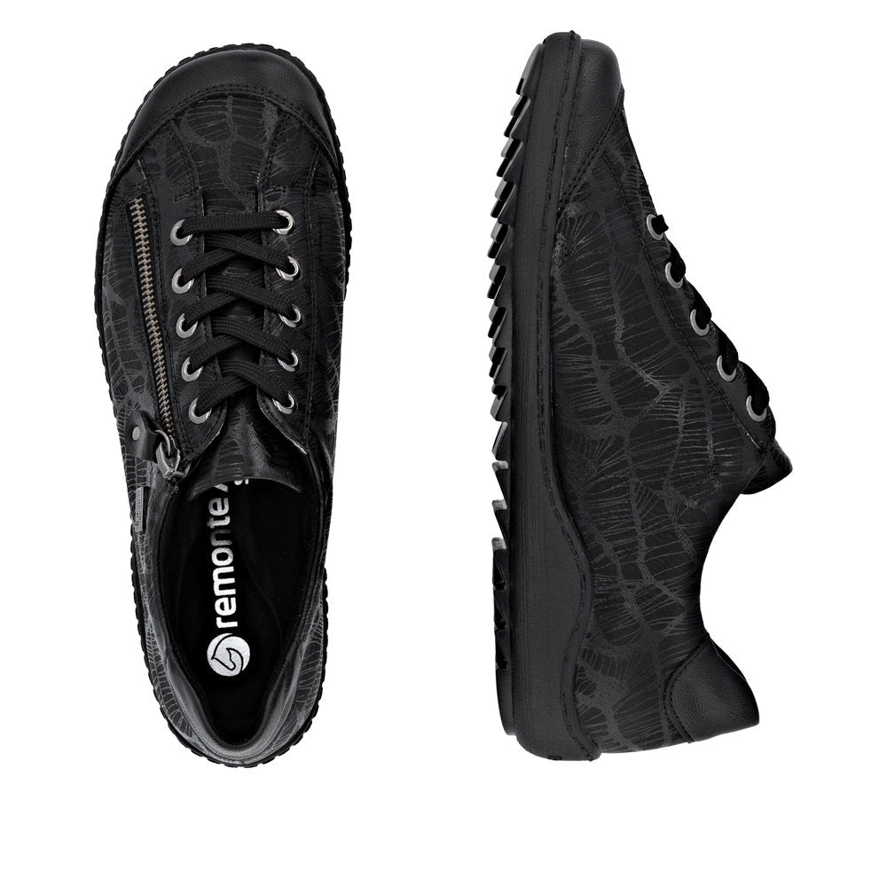 Remonte R1402-00 - Black/Black Patent Casual