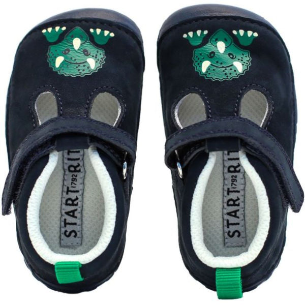 Start-Rite Stomper - Navy Nubuck Dino Pre-walkers