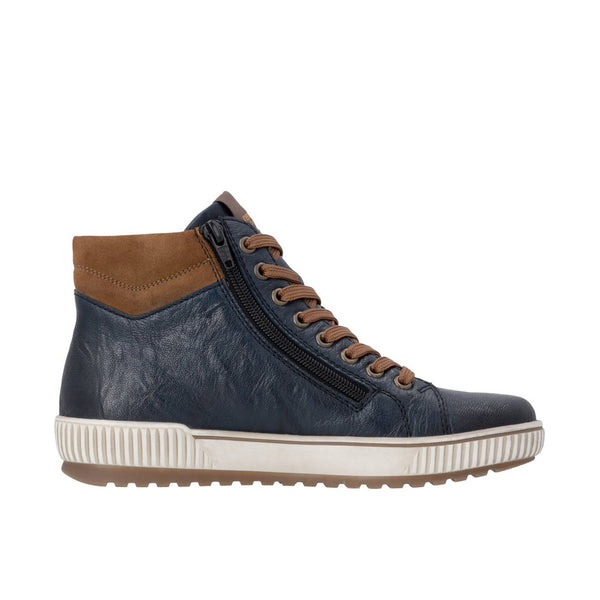 Remonte D0772 Boot - Blue/Fawn