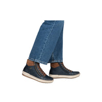 Remonte D0772 Boot - Blue/Fawn