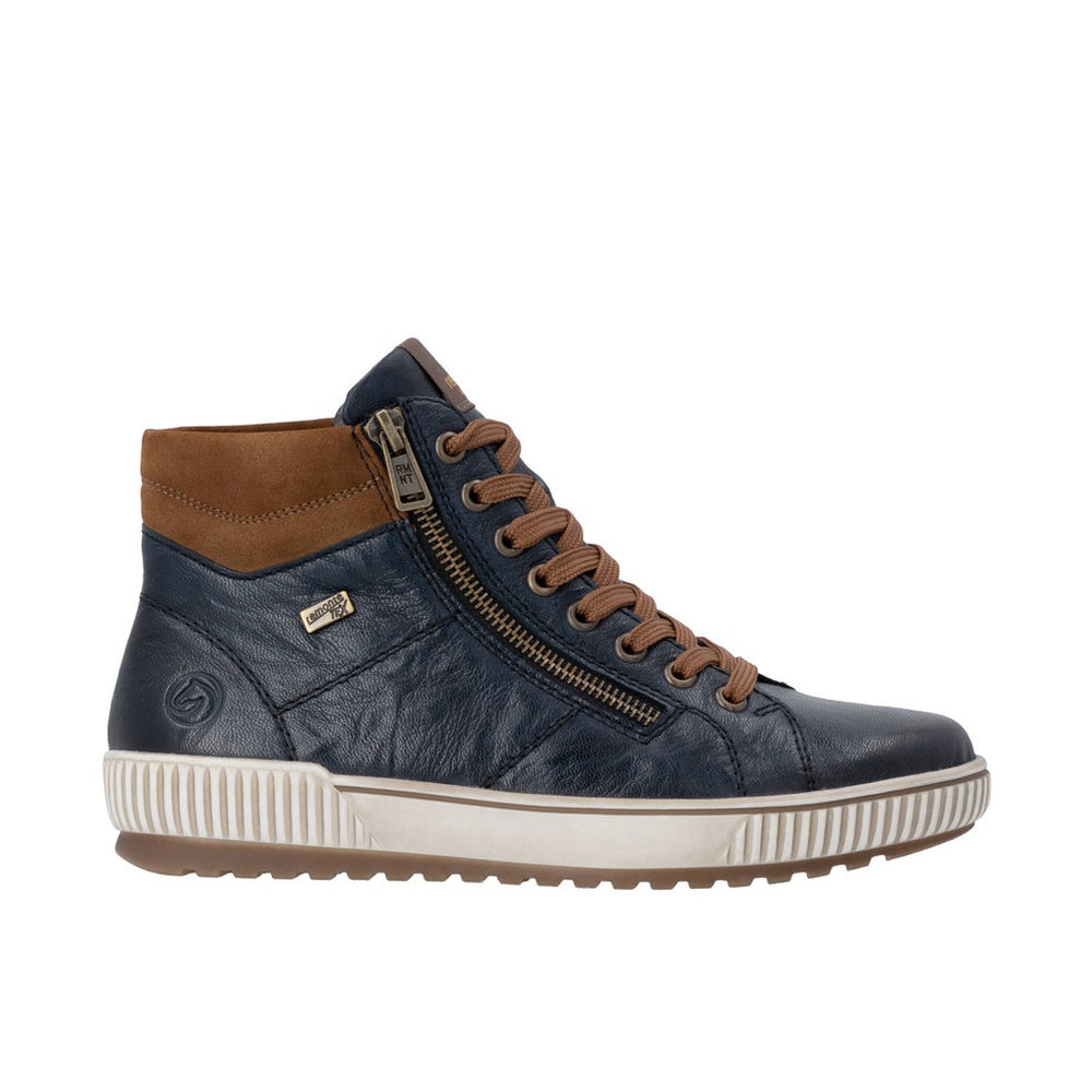 Remonte D0772 Boot - Blue/Fawn