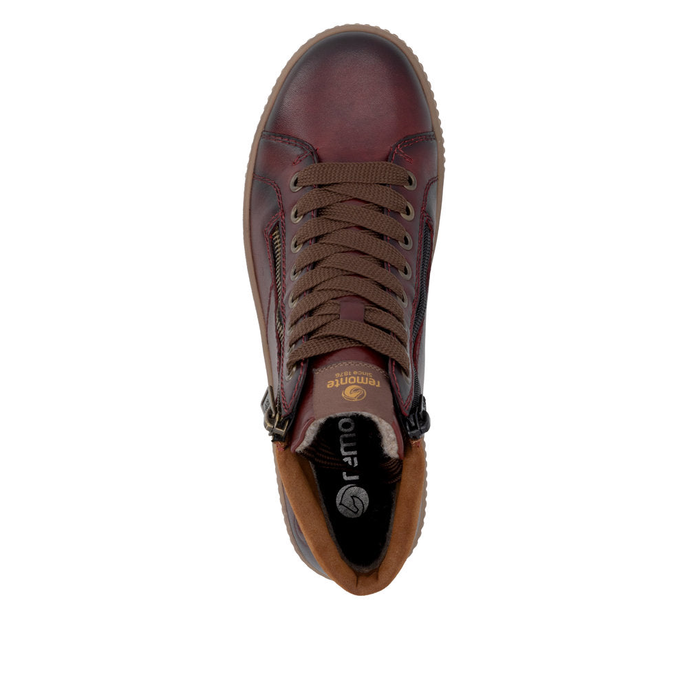 Remonte D0772 Boot - Wine/Fawn