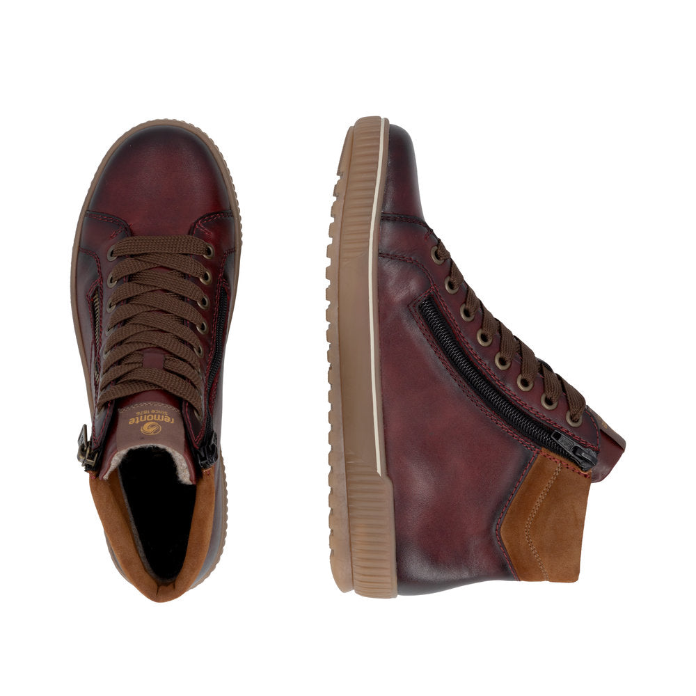 Remonte D0772 Boot - Wine/Fawn