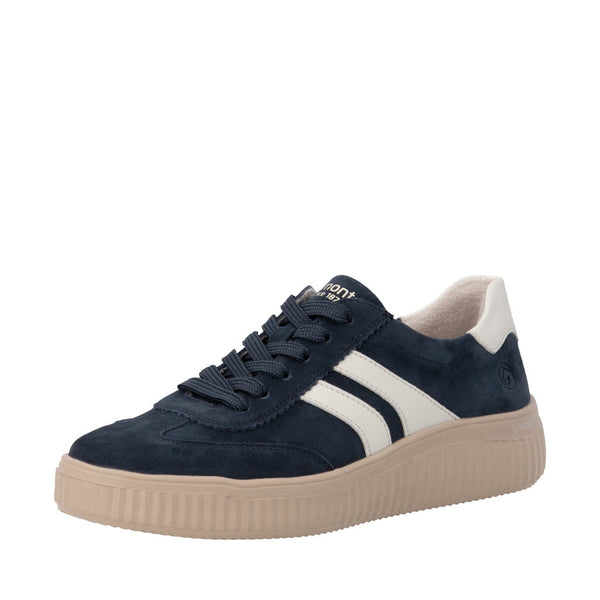 Remonte D3E00 Casual Shoe - Blue/Cotton