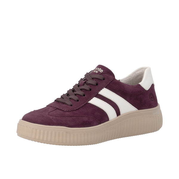 Remonte D3E00 Casual Shoe - Berry/Cotton
