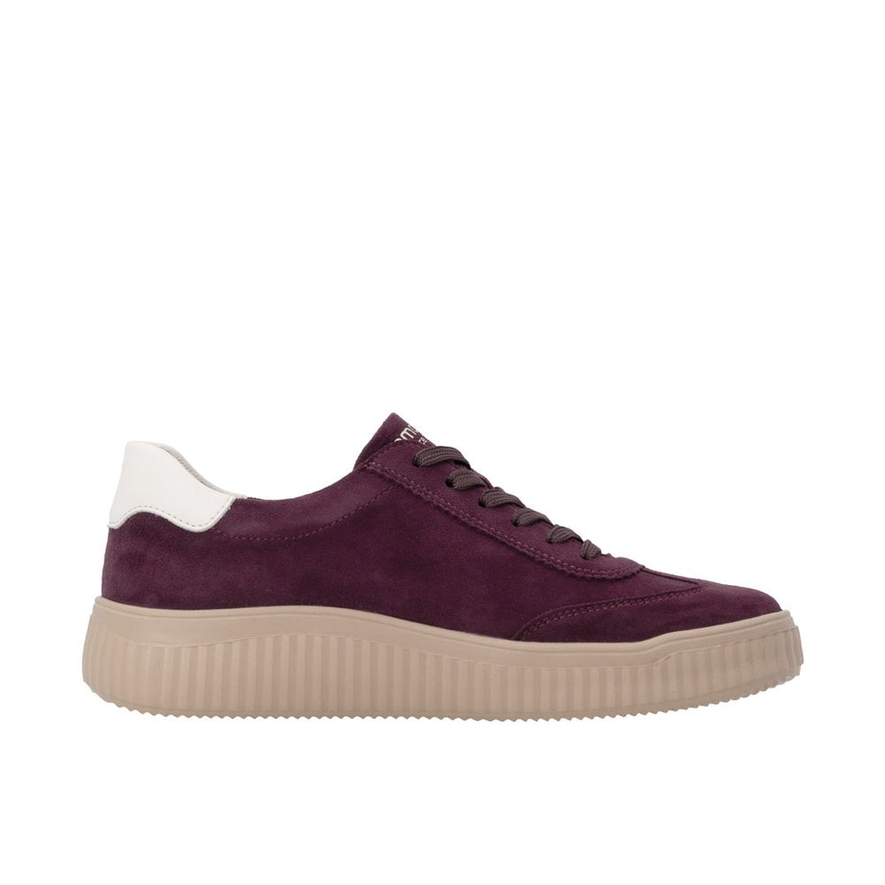 Remonte D3E00 Casual Shoe - Berry/Cotton