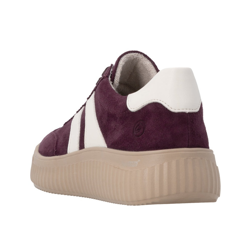 Remonte D3E00 Casual Shoe - Berry/Cotton