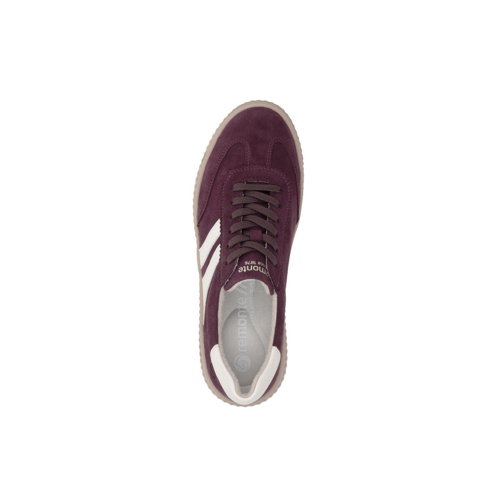 Remonte D3E00 Casual Shoe - Berry/Cotton