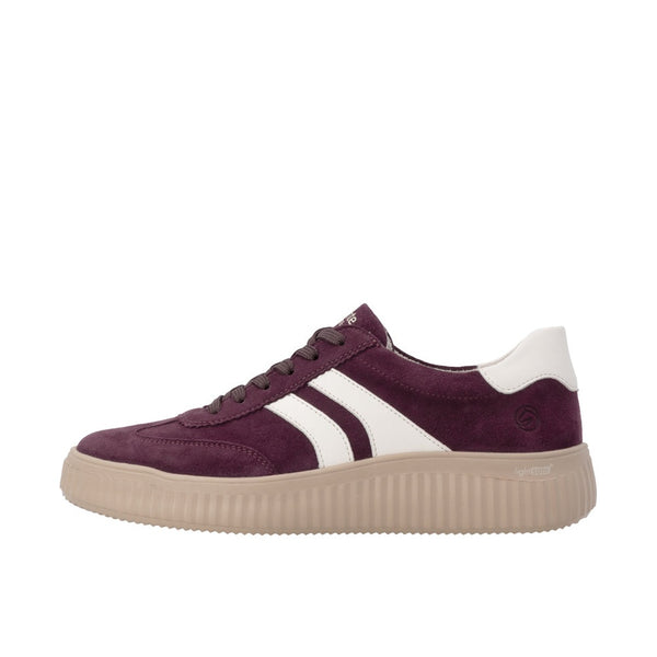 Remonte D3E00 Casual Shoe - Berry/Cotton