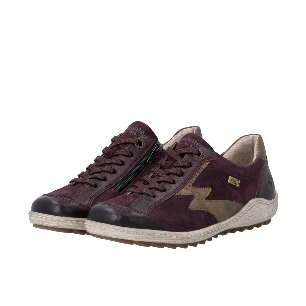 Remonte R1443 Casual Shoe - Berry/Purple