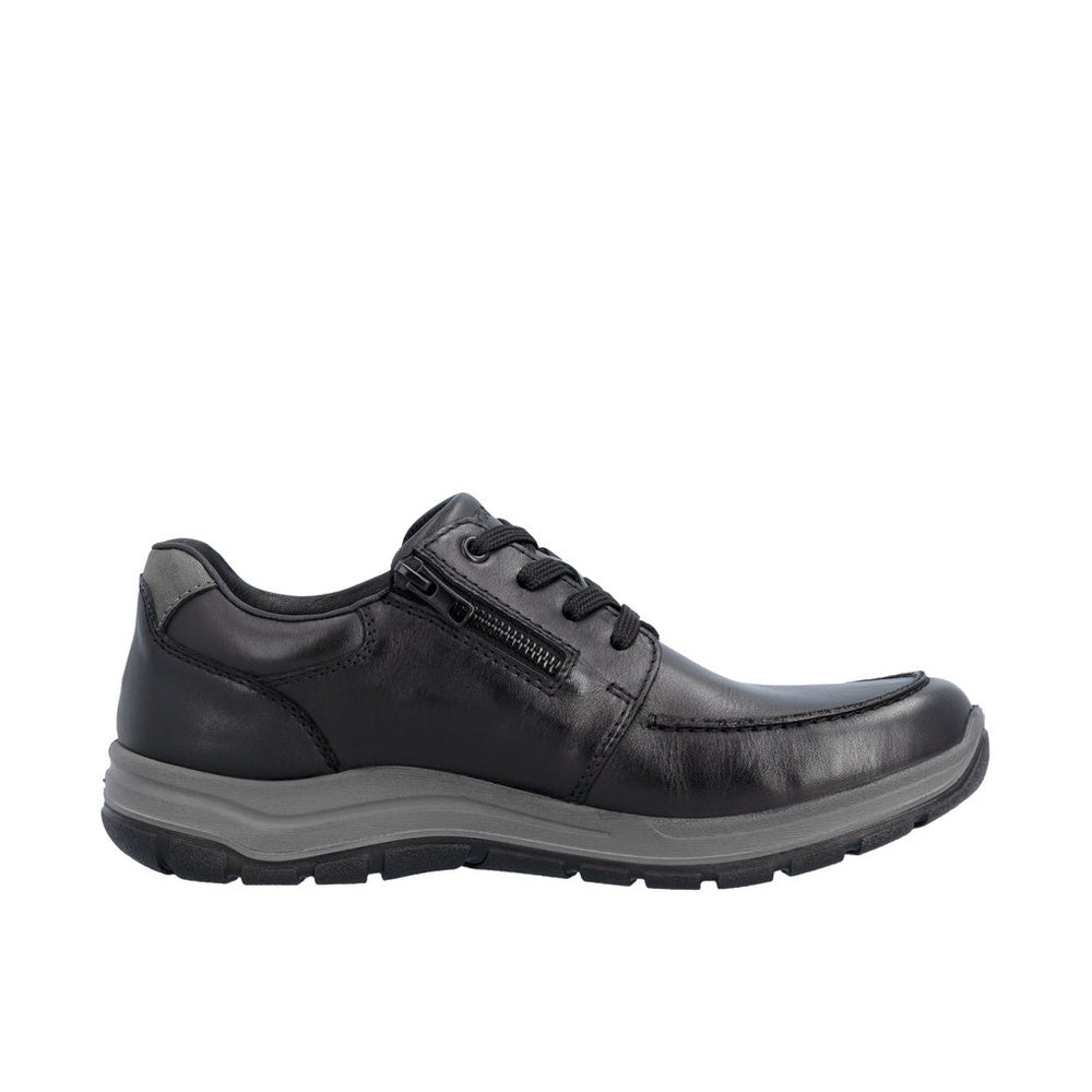 Rieker 03607 Casual Shoe - Black/Smoke
