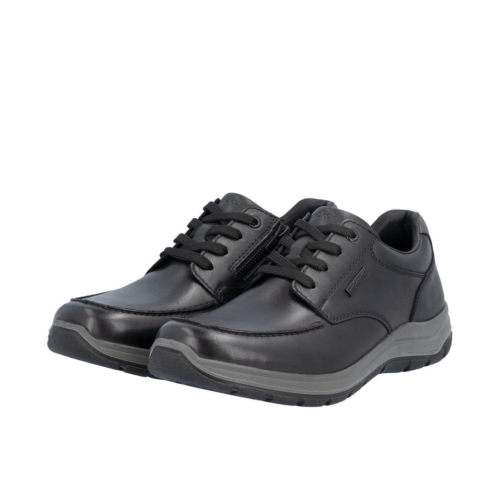 Rieker 03607 Casual Shoe - Black/Smoke