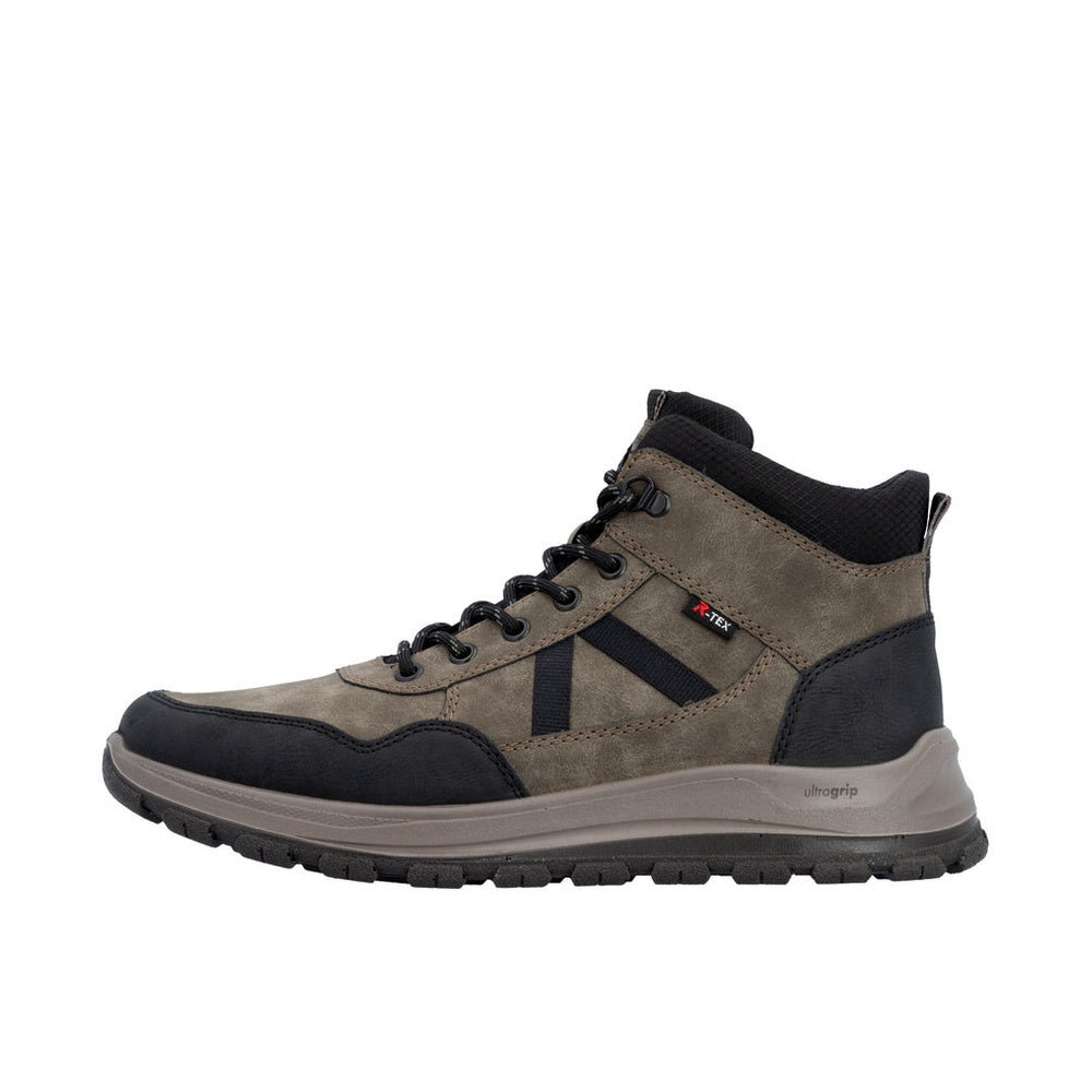 Rieker B8120 Boot - Black/Coffee Brown