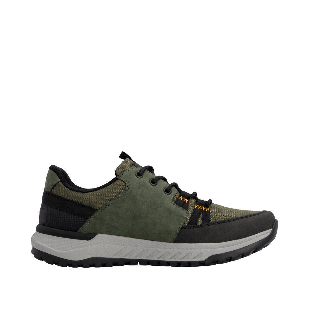 Rieker U0105 Casual Shoe - Black/Green