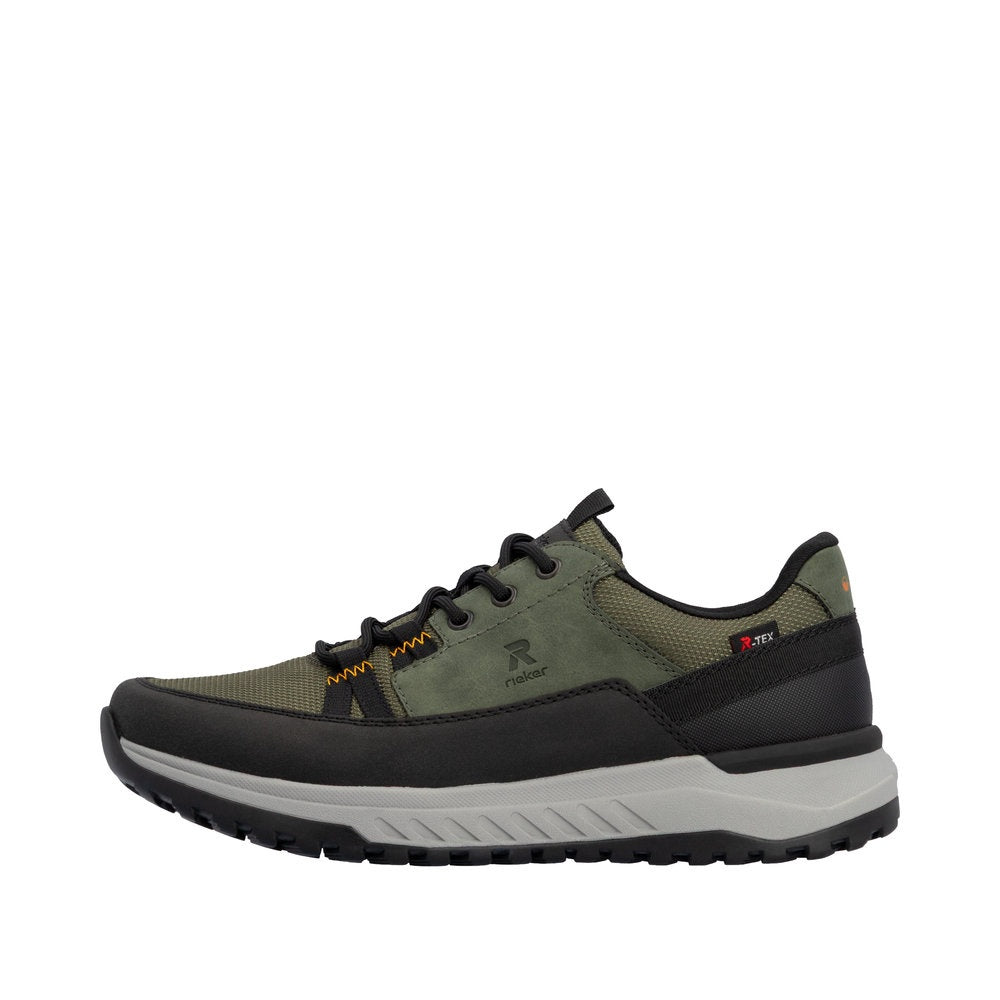 Rieker U0105 Casual Shoe - Black/Green