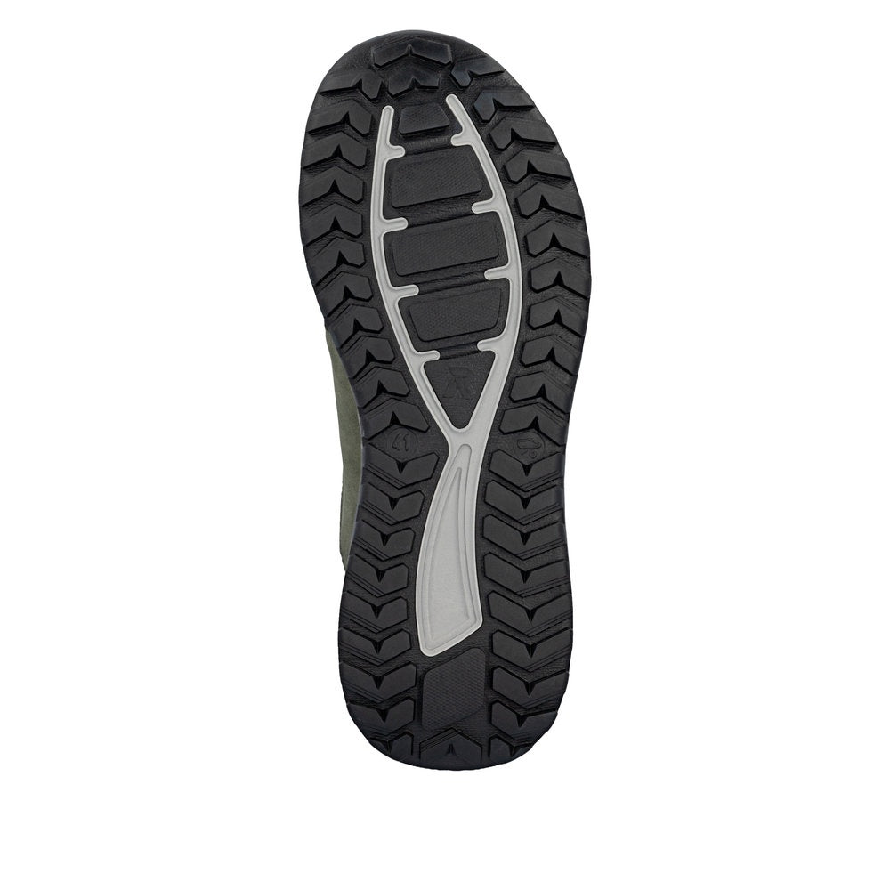 Rieker U0105 Casual Shoe - Black/Green