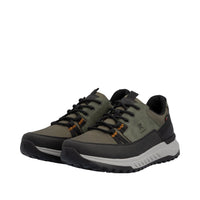 Rieker U0105 Casual Shoe - Black/Green