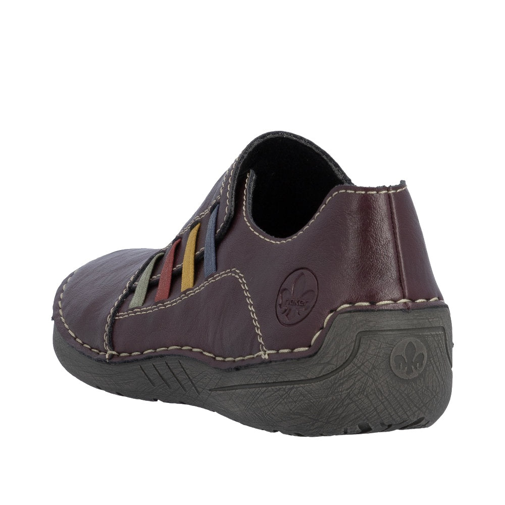 Rieker 52560 Casual Shoe - Berry