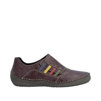 Rieker 52560 Casual Shoe - Berry