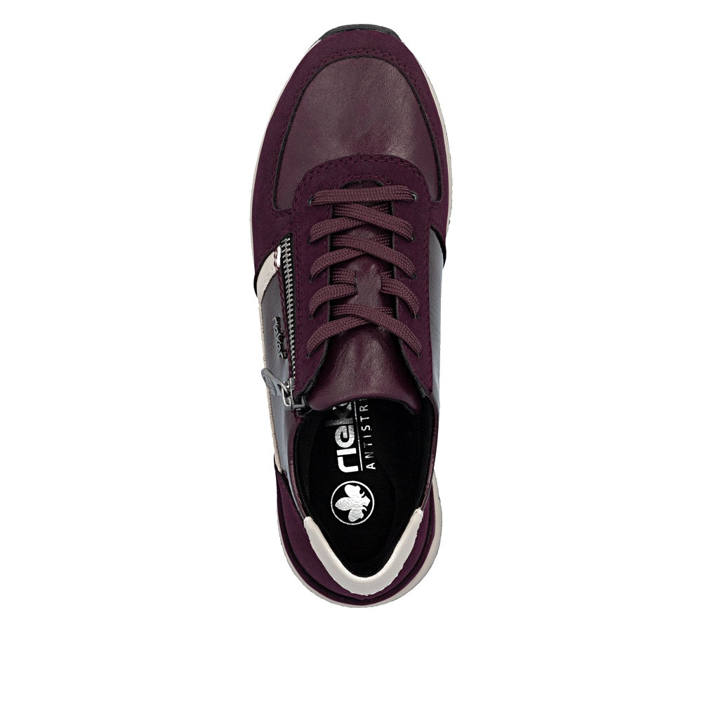 Rieker 58902 Casual Shoe - Berry/Wine