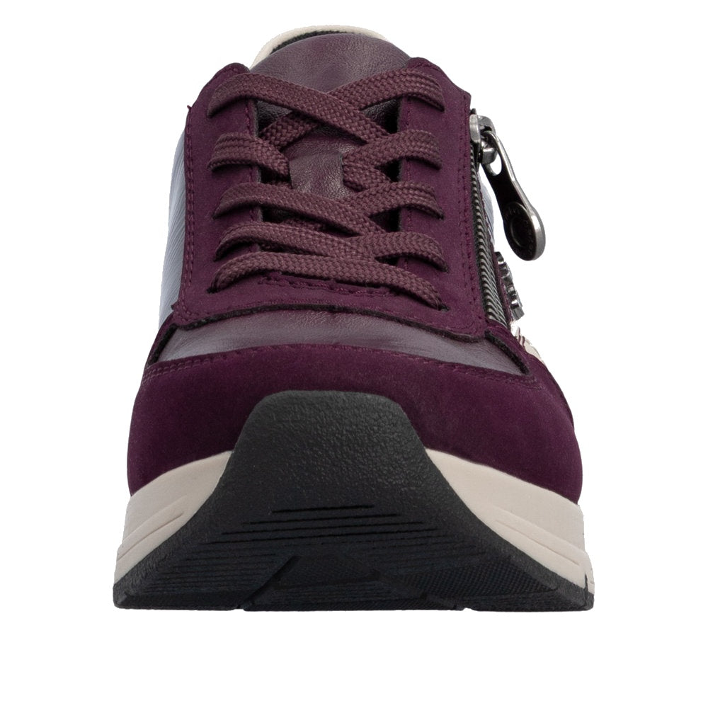 Rieker 58902 Casual Shoe - Berry/Wine