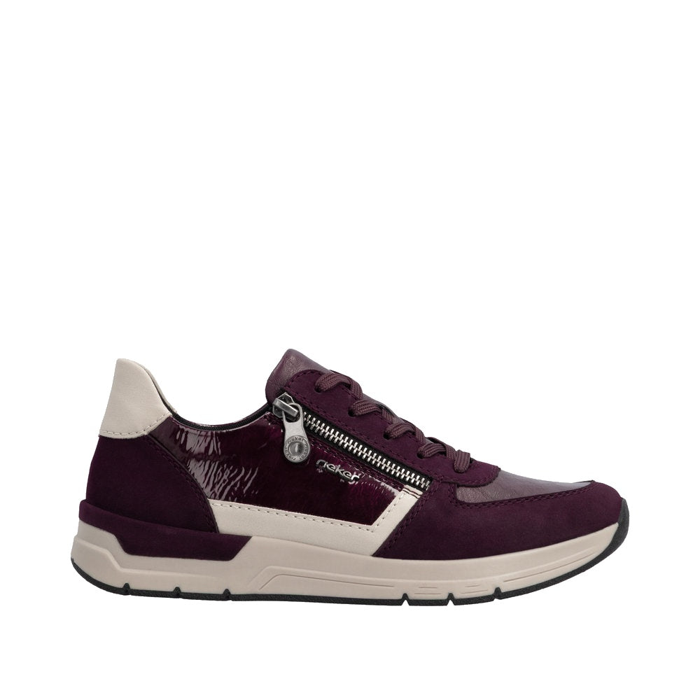 Rieker 58902 Casual Shoe - Berry/Wine
