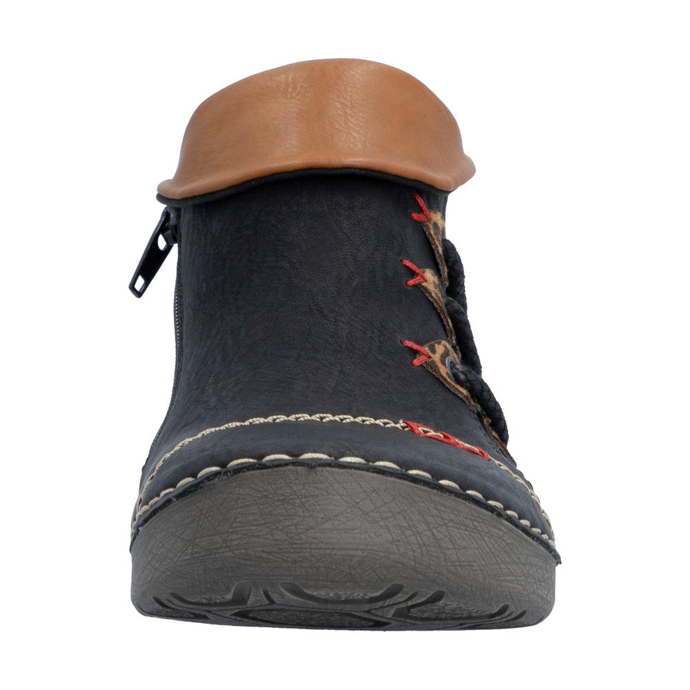 Rieker 72581 Ankle Boots - Black/Brown