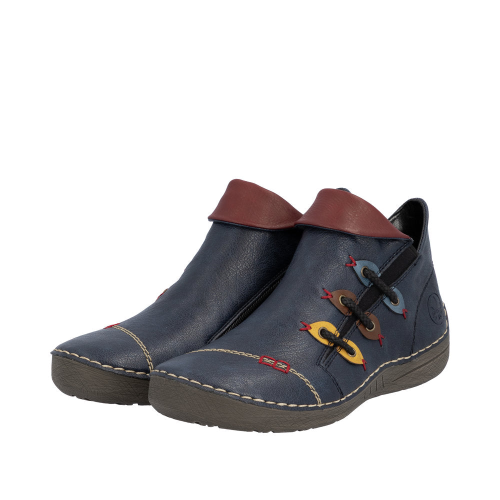 Rieker 72581 Boot - Black/Brown
