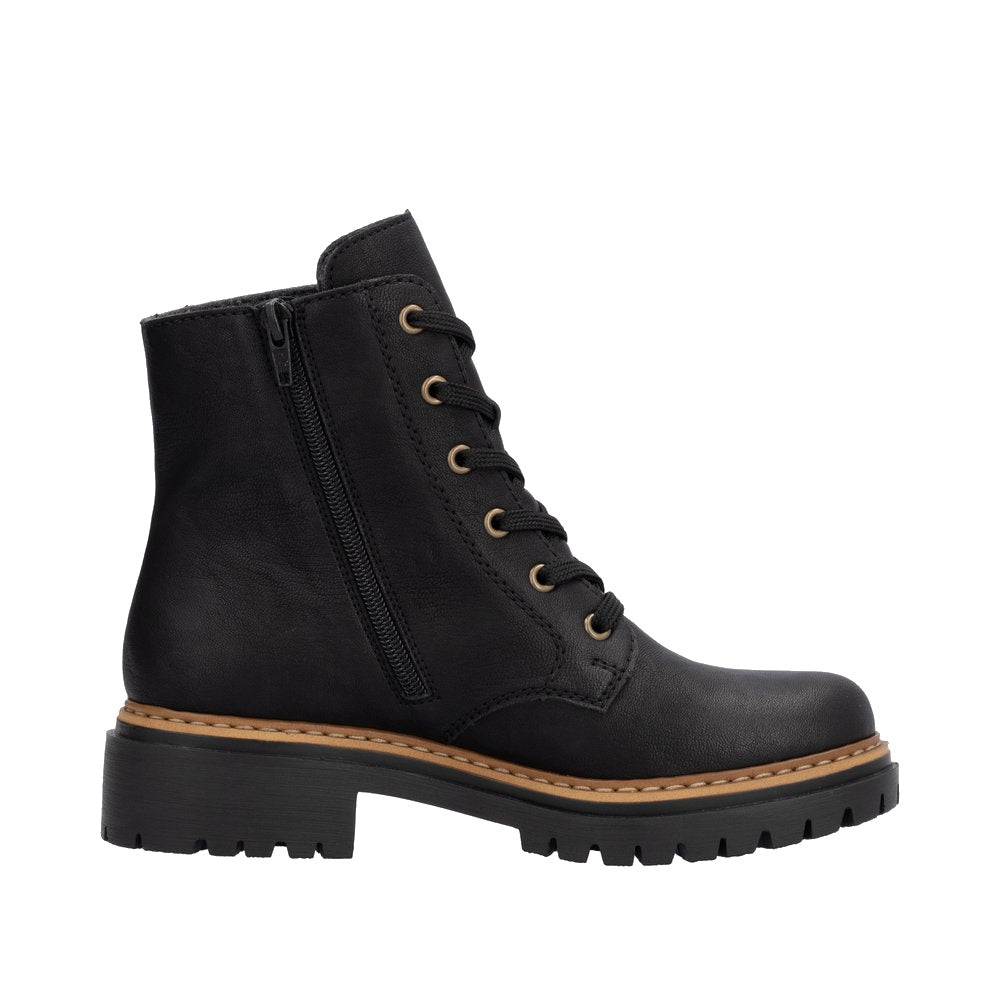 Rieker 72617 Boot - Black/Brown