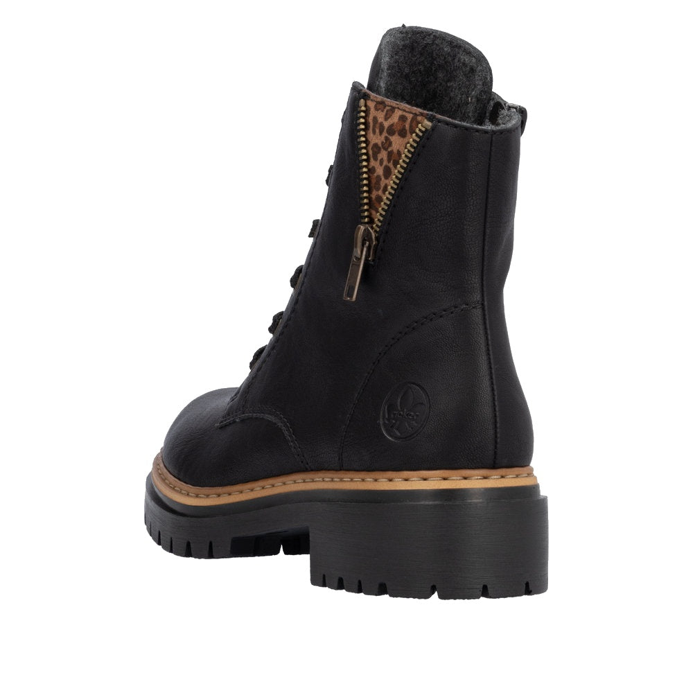 Rieker 72617 Boot - Black/Brown