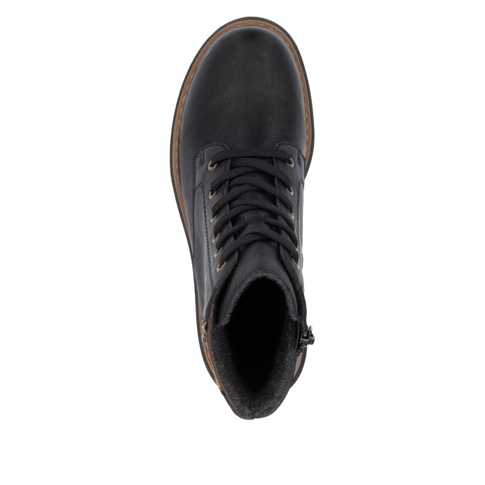 Rieker 72617 Boot - Black/Brown