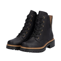 Rieker 72617 Boot - Black/Brown