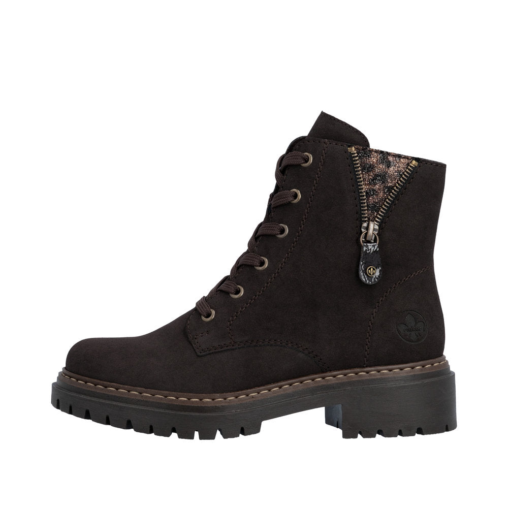 Rieker 72617 Boot - Nougat/Espresso