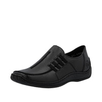 Rieker L1777 Casual Shoe - Black/Granite