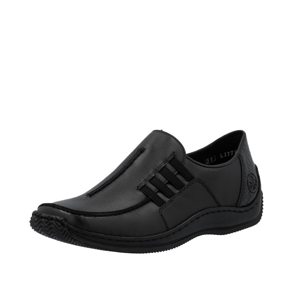 Rieker L1777 Casual Shoe - Black/Granite