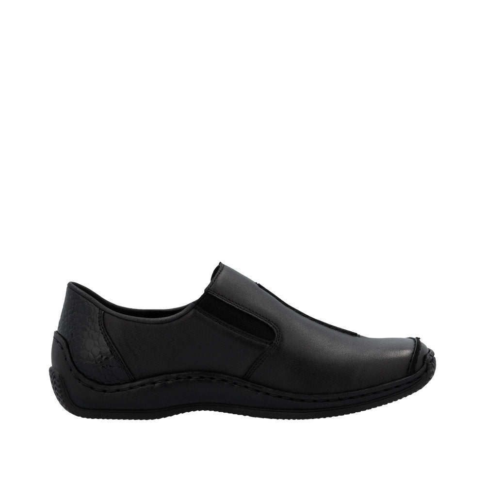 Rieker L1777 Casual Shoe - Black/Granite