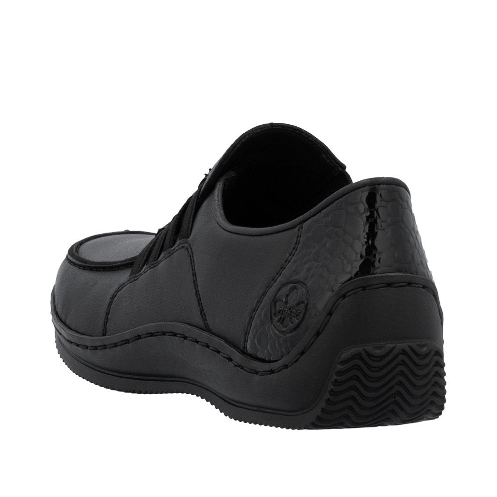 Rieker L1777 Casual Shoe - Black/Granite