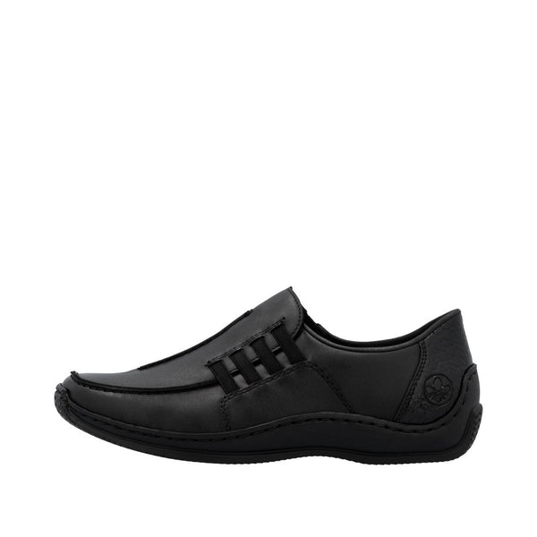 Rieker L1777 Casual Shoe - Black/Granite