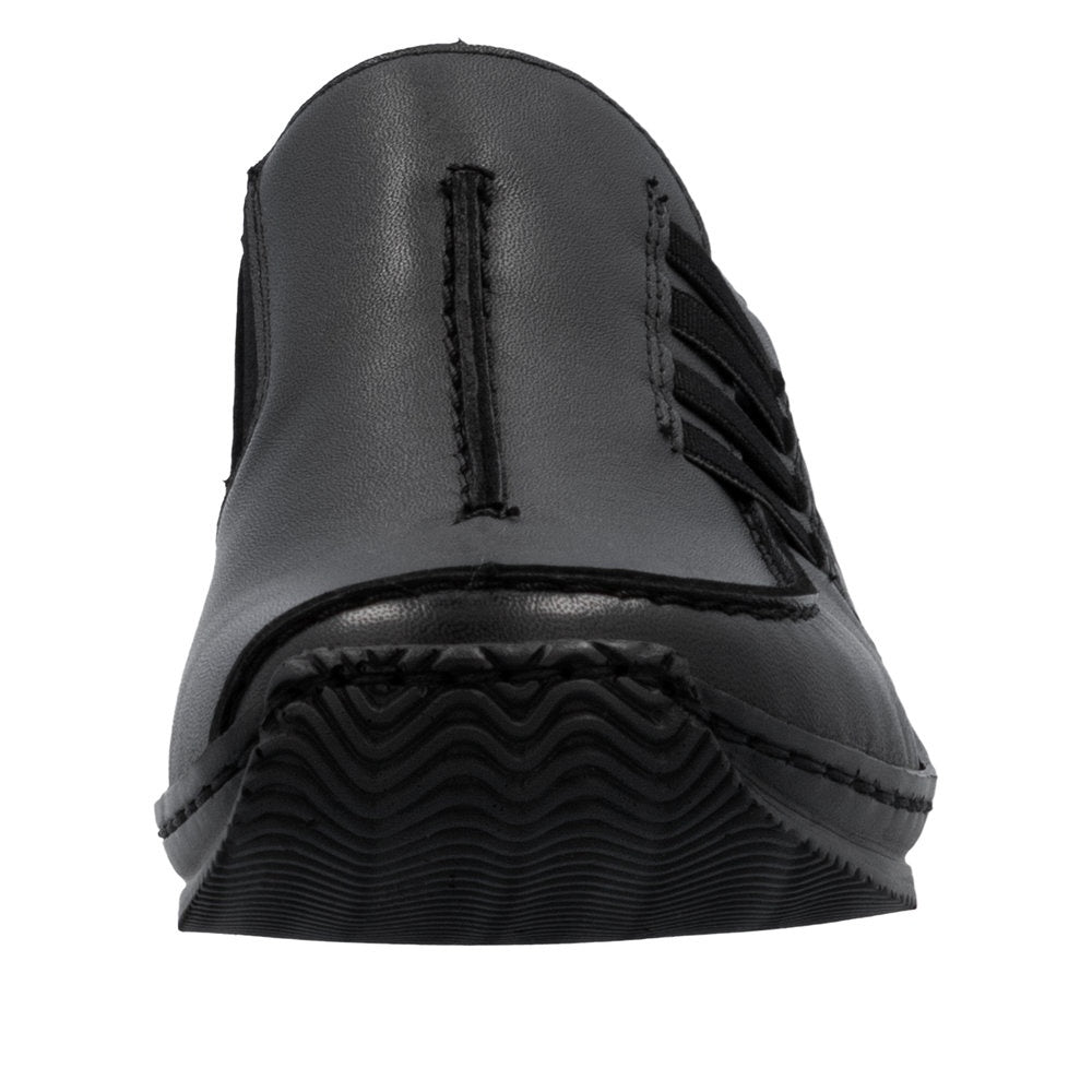 Rieker L1777 Casual Shoe - Black/Granite