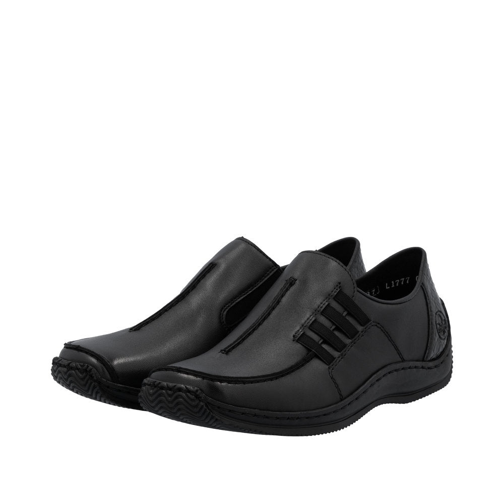 Rieker L1777 Casual Shoe - Black/Granite