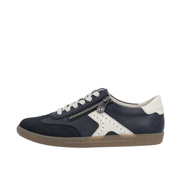 Rieker L9700 Casual Shoe - Pacific Blue/Pearl