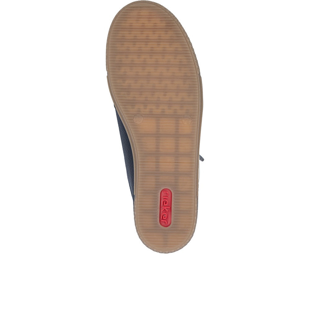 Rieker L9700 Casual Shoe - Pacific Blue/Pearl