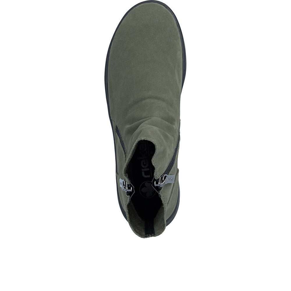 Rieker Z0068 Boot - Dark Green