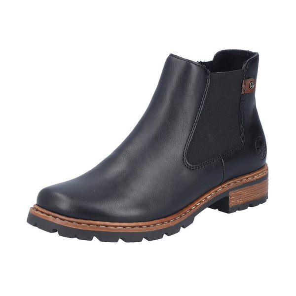 Rieker Z9354 Boot - Black/Mahogany