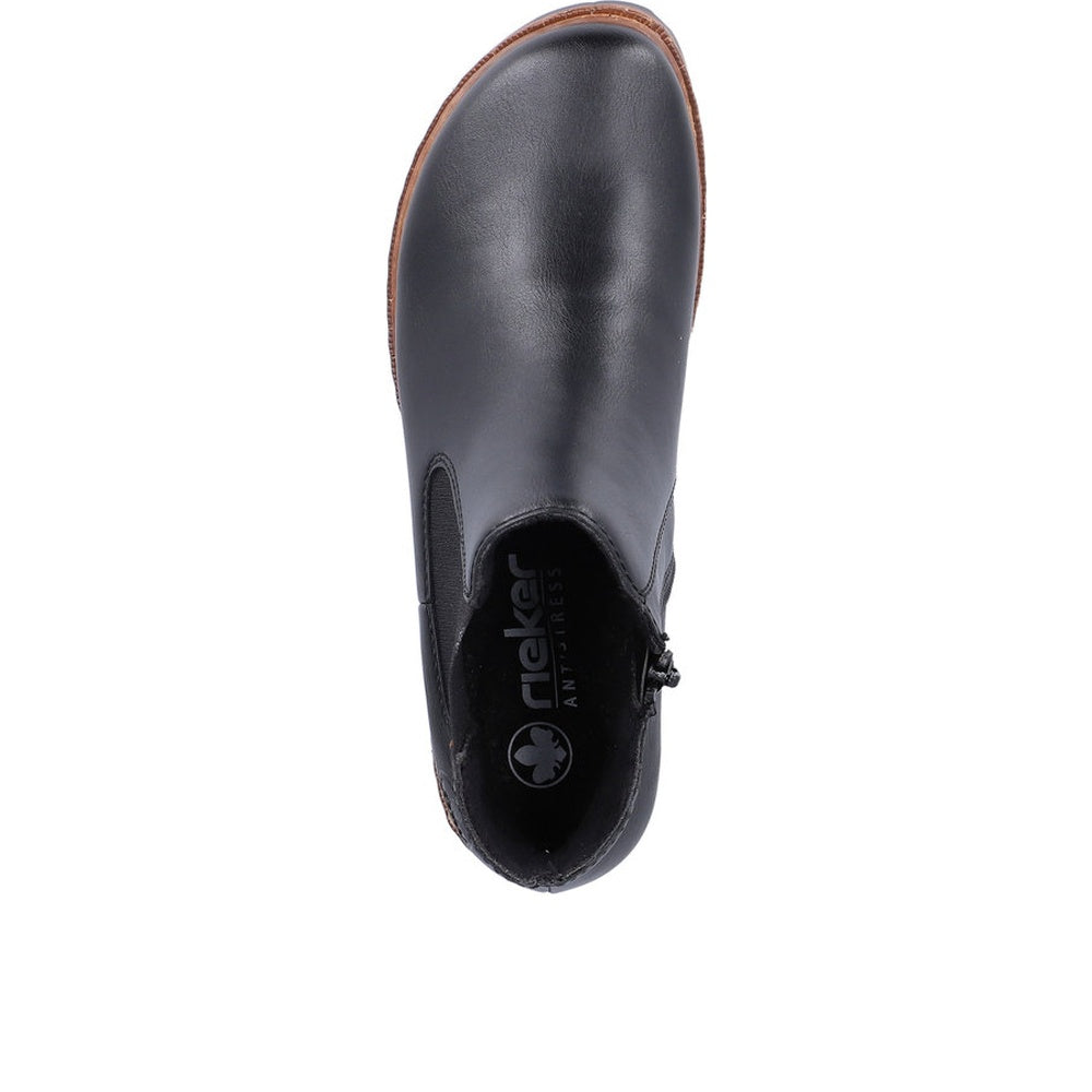 Rieker Z9354 Boot - Black/Mahogany