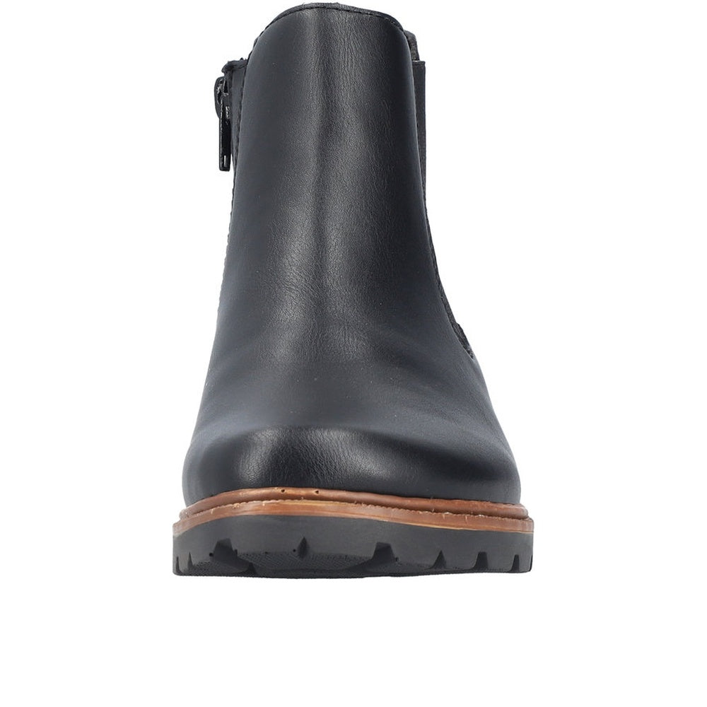 Rieker Z9354 Boot - Black/Mahogany