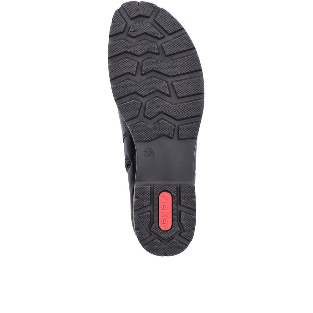 Rieker Z9354 Boot - Black/Mahogany