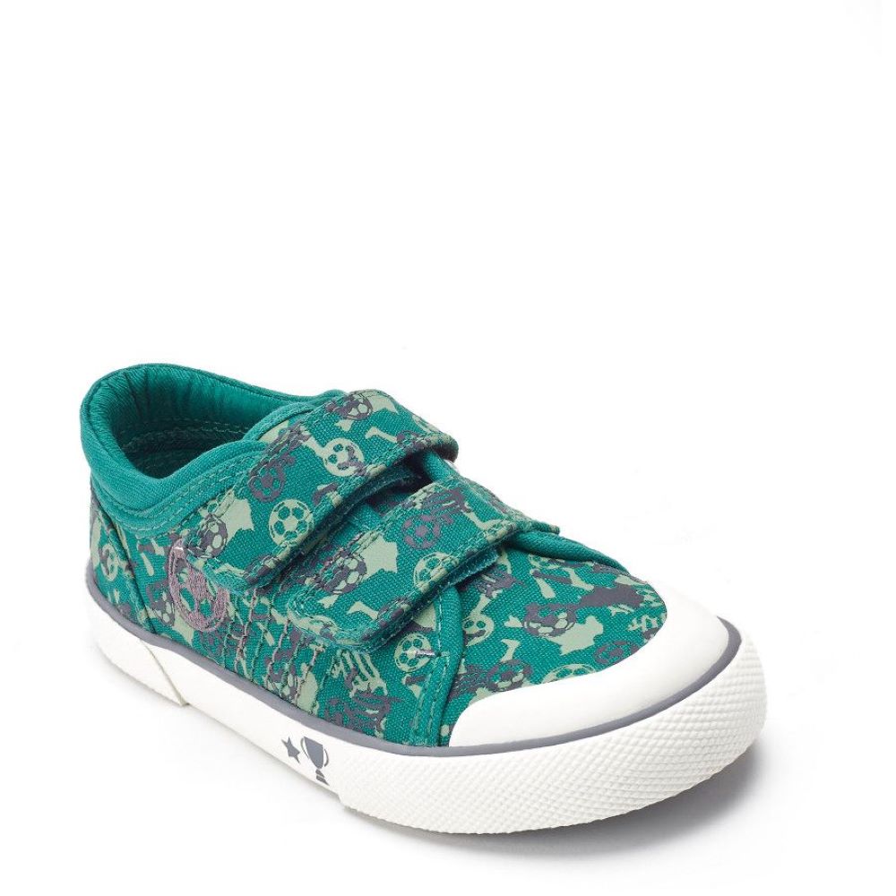 Start-Rite Kickabout - Green Football Canvas – SoleLution