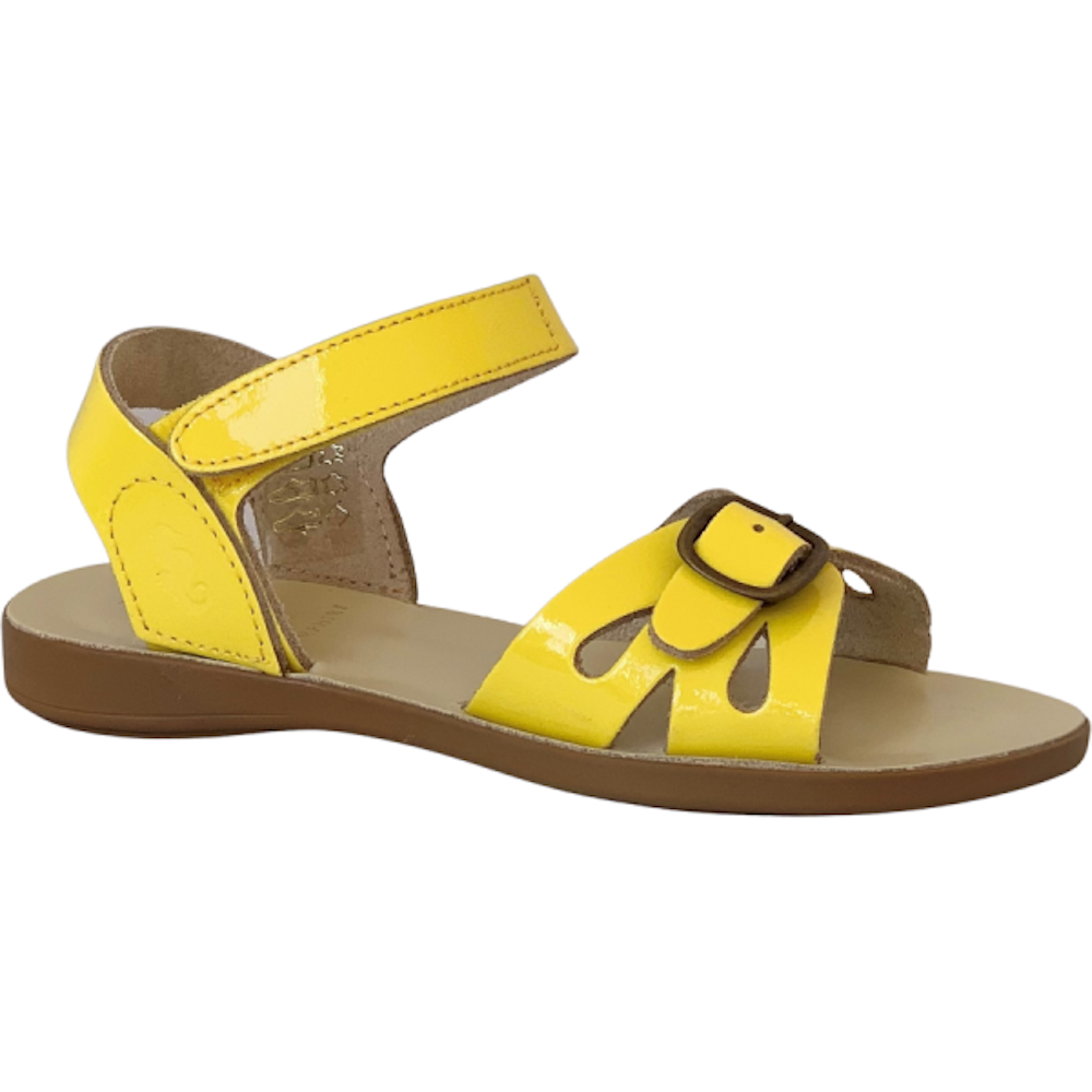 Samphire by Petasil Marella 2 - Yellow Patent Sandals
