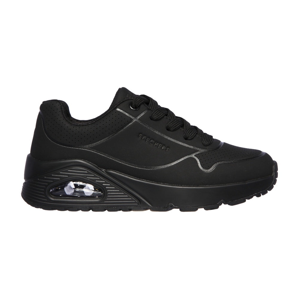 Skechers Uno - Stand On Air School Shoe - Black
